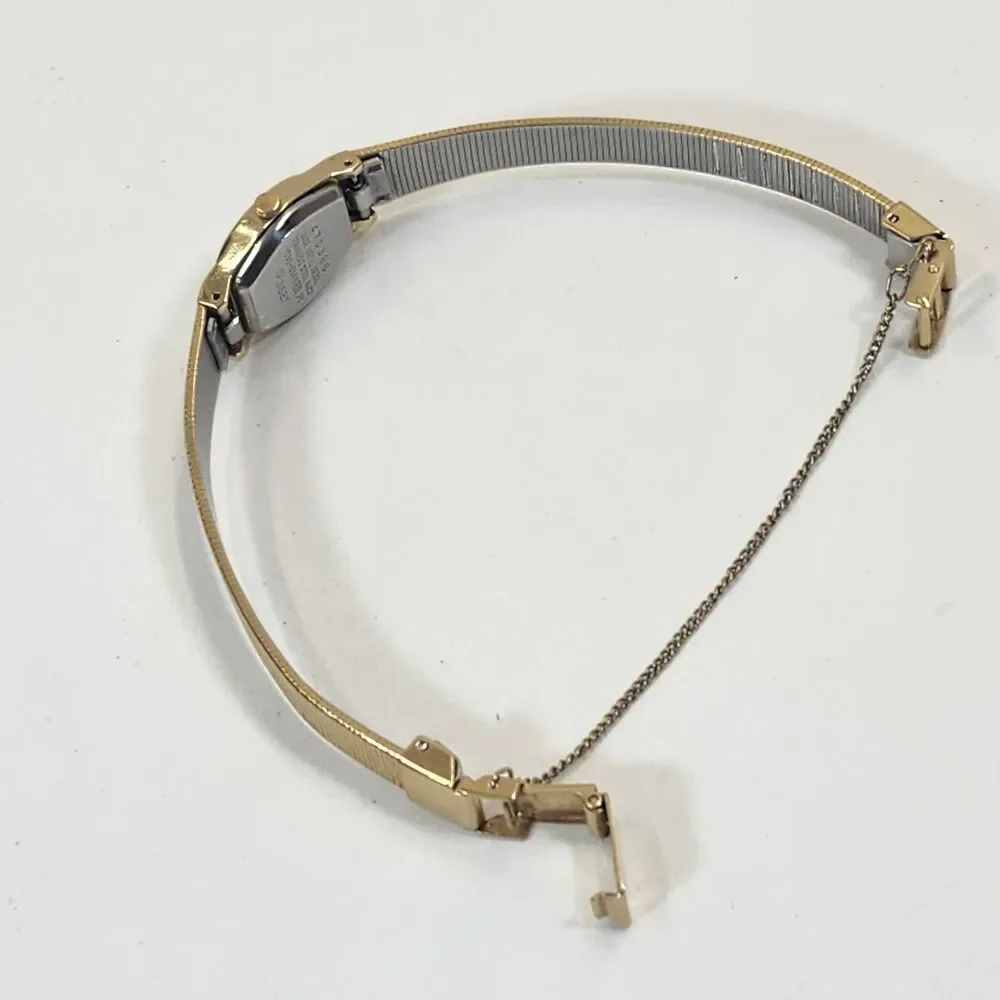 Pulsar Womens Watch Y590-5589 Gold Tone Stainless New Battery Vintage